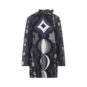 EMILIO PUCCI Geometric Print Silk Dress Women BLACK Dresses